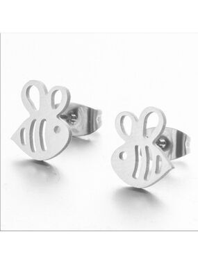 Bee stainless steel boutique earrings new